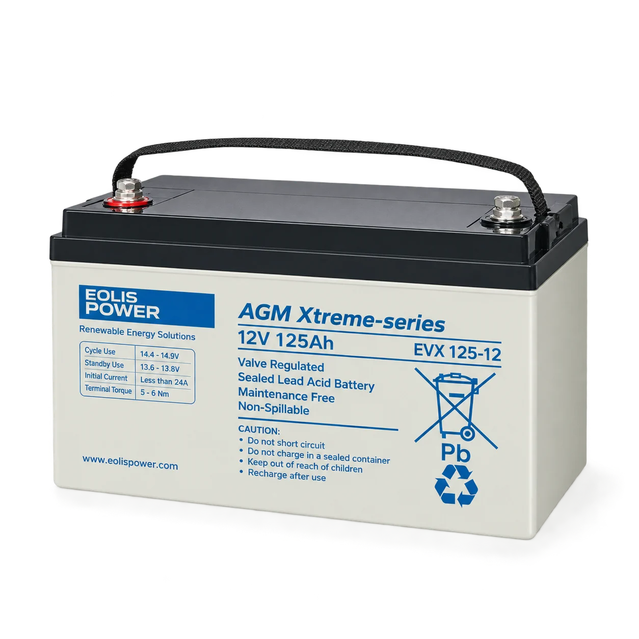 Cellpower Extreme Accu 12V-125Ah (CPX125-12)