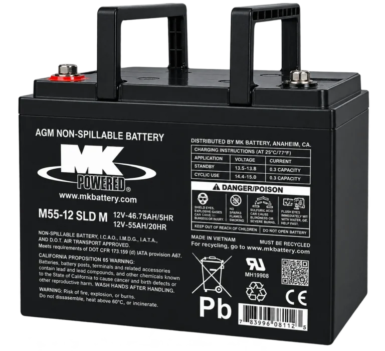 MK Battery AGM ACCU 12V 55AH